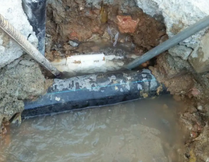 霞山测漏水之水管漏水